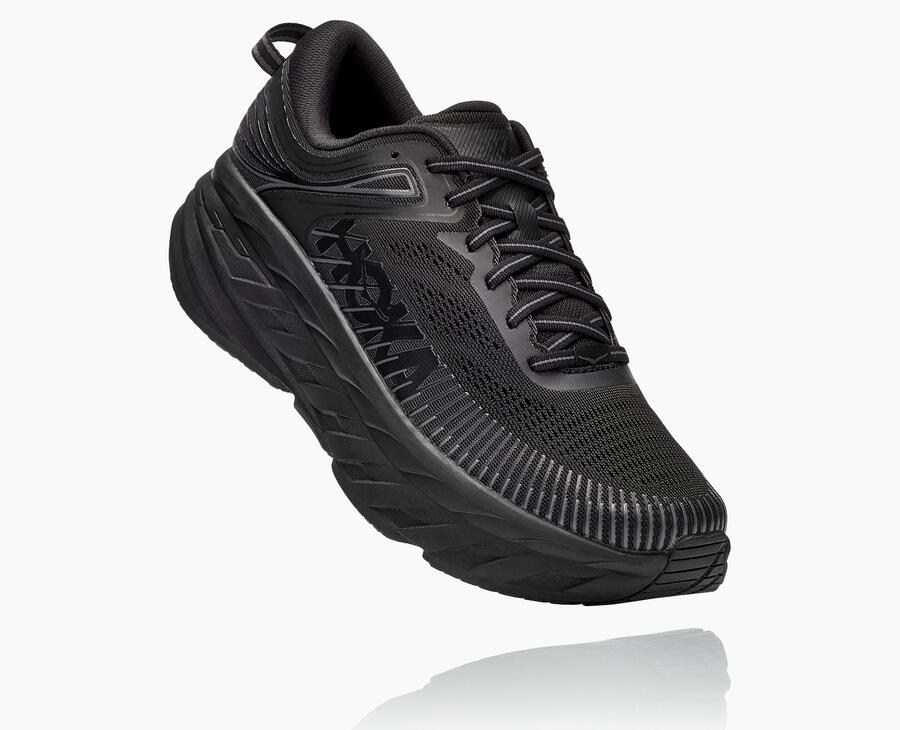 Hoka One One Koşu Ayakkabısı Erkek Siyah - Bondi 7 - SN5912034